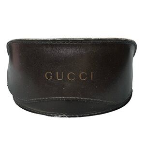 Authentic GUCCI Oversized Dark Chocolate Brown X-Large Sunglasses Travel Case